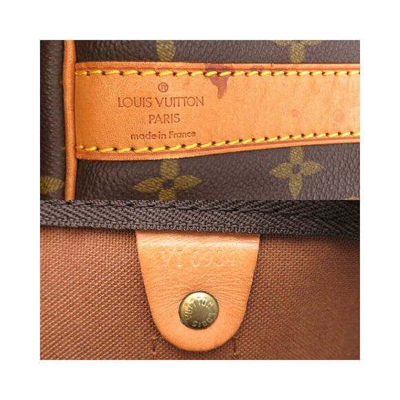 Pre Loved Louis Vuitton Keepall 55 Monogram Canvas Travel Bag Unisex Brown - Picture 7 of 8